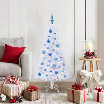 Kunstkerstboom Wit Pvc En Staal