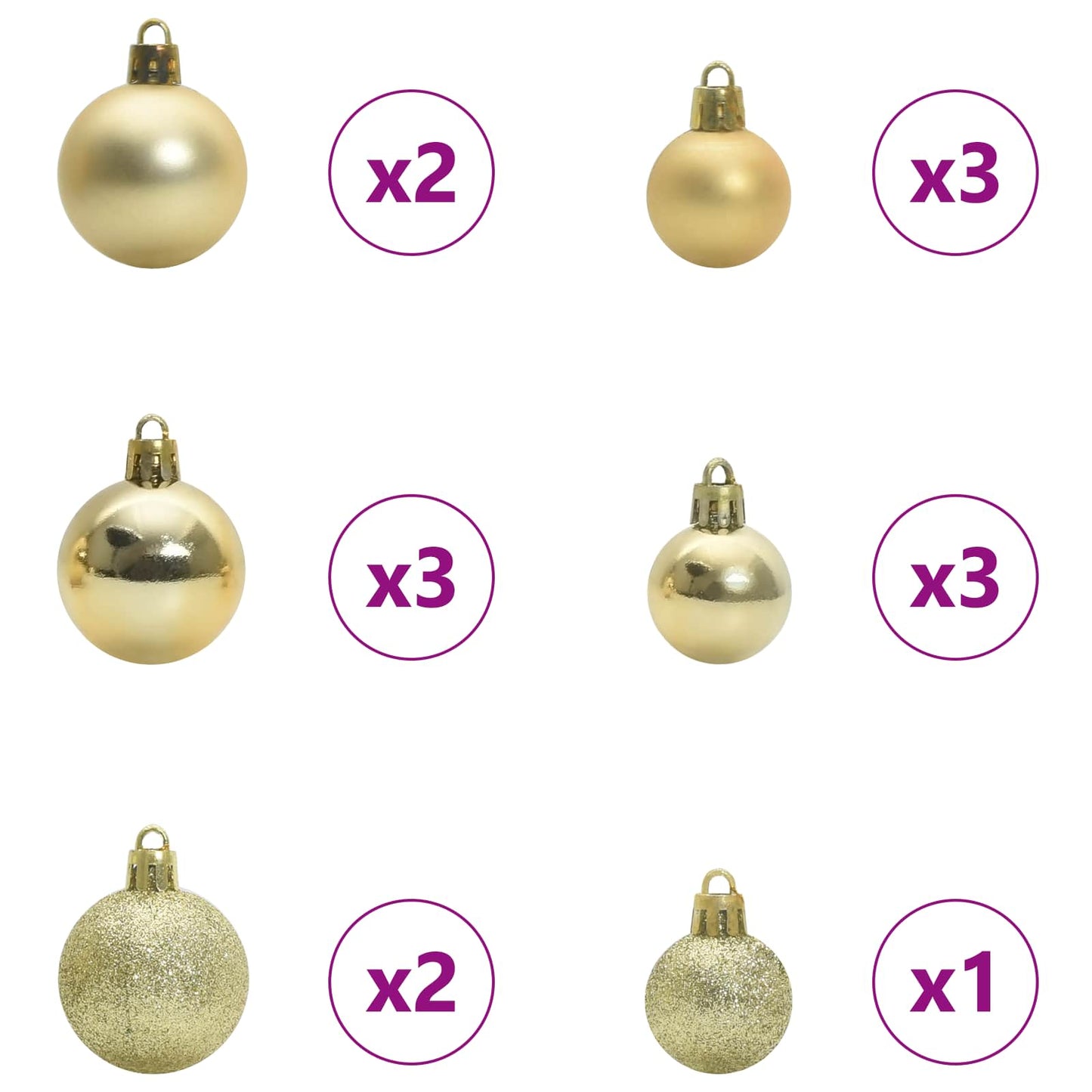 Kunstkerstboom met 150 LED Wit 120 cm PVC en staal