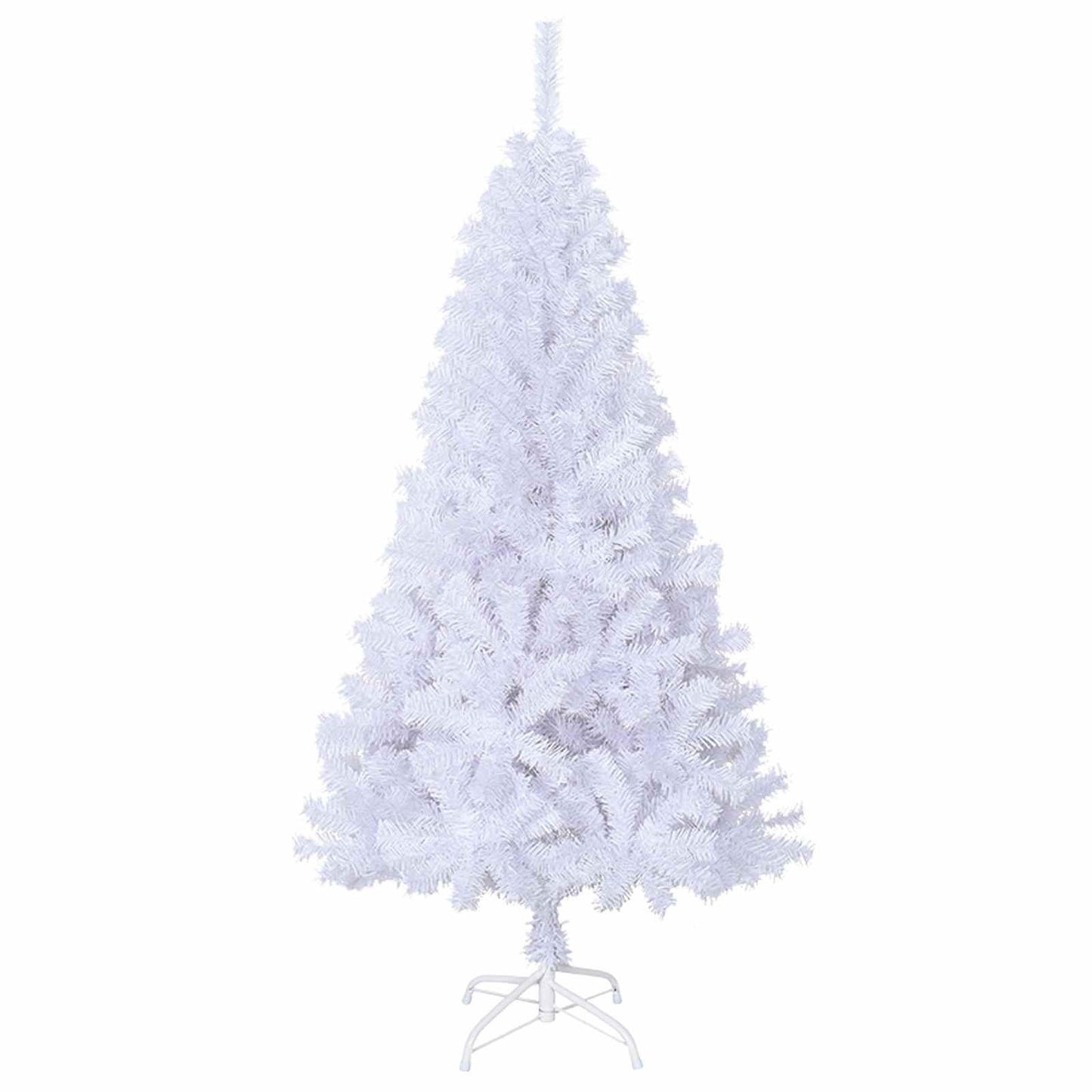 Kunstkerstboom met 150 LED Wit 120 cm PVC en staal
