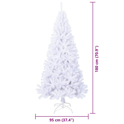 Kunstkerstboom Met 300 Led Wit Pvc En Staal