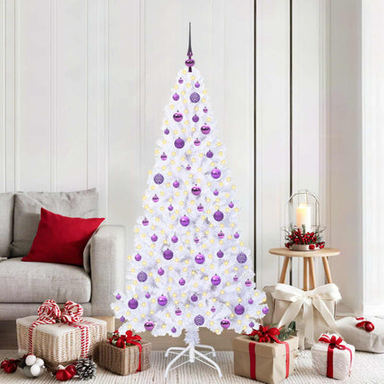 Kunstkerstboom Met 300 Led Wit Pvc En Staal