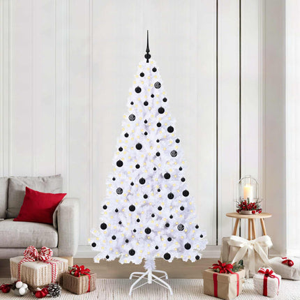 Kunstkerstboom Met 300 Led Wit Pvc En Staal