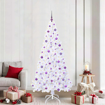 Kunstkerstboom Met 300 Led Wit Pvc En Staal