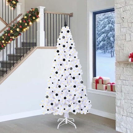 Kunstkerstboom Met 300 Led Wit Pvc En Staal