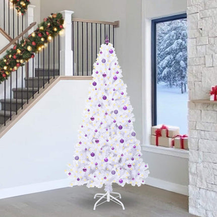 Kunstkerstboom Met 300 Led Wit Pvc En Staal