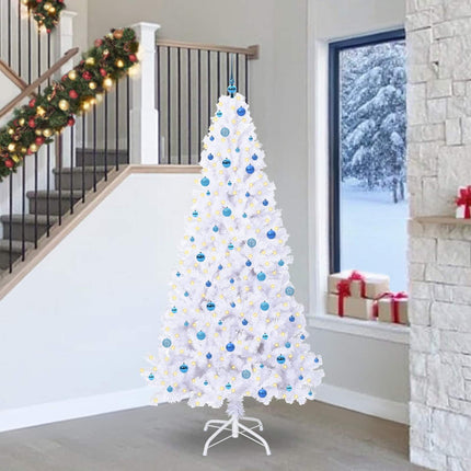Kunstkerstboom Met 300 Led Wit Pvc En Staal