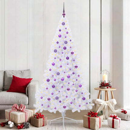 Kunstkerstboom Met 300 Led Wit Pvc En Staal