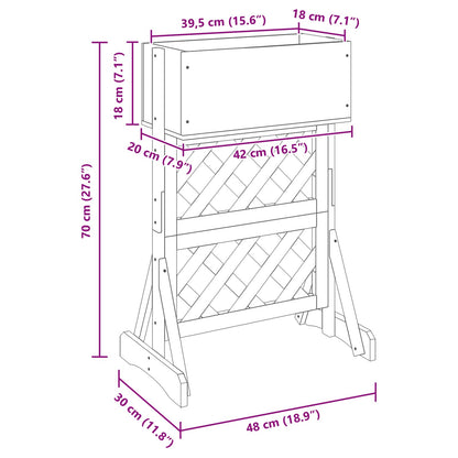 Verticale Tuin Trellis 48 X 30 X 70,5 Cm
