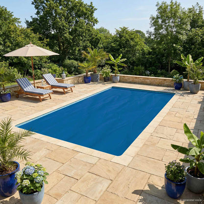 Zonne Pool Dek 110 Μm Vierkant Pe Blauw