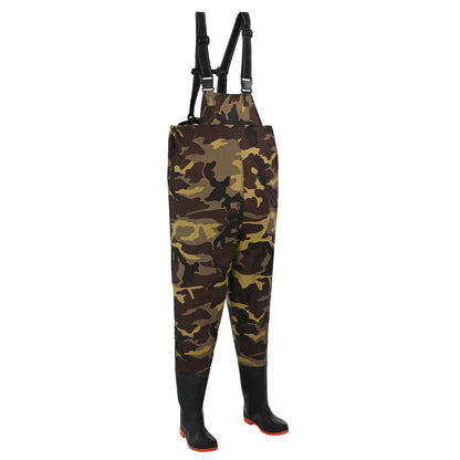 Chest Waders Met Laarzen Pvc Gecoate Polyester Afmeting 41