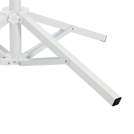 Parasolvoet Wit Staal Voor Paal Van 25-32 Mm
