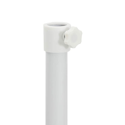 Parasolvoet Wit Staal Voor Paal Van 25-32 Mm