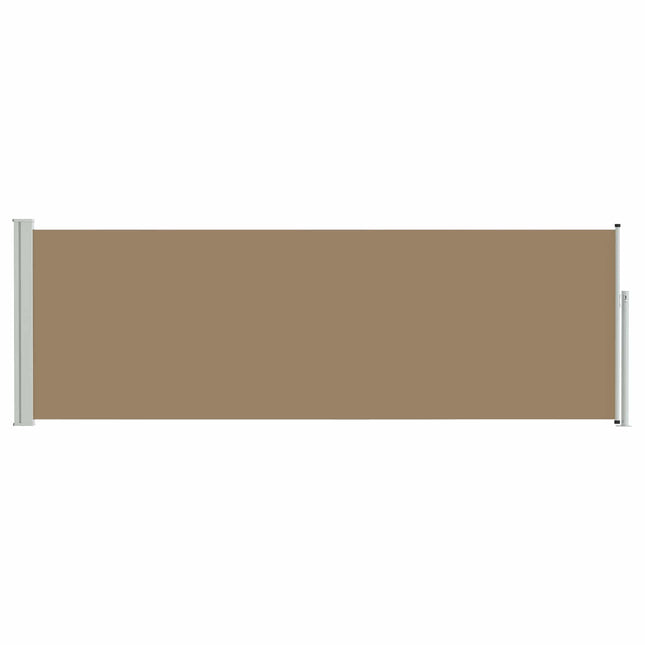 Uittrekbaar Zijscherm 300 X 100 Cm Polyester Taupe