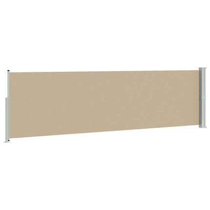 Uittrekbaar Zijscherm 300 X 120 Cm Polyester Beige