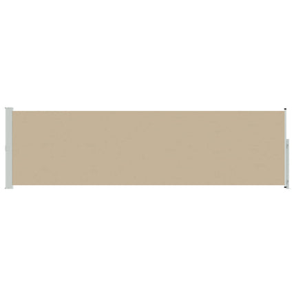 Uittrekbaar Zijscherm 300 X 120 Cm Polyester Beige