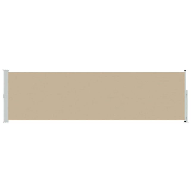 Uittrekbaar Zijscherm 300 X 120 Cm Polyester Beige