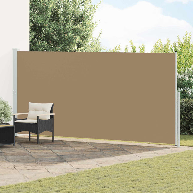 Uittrekbaar Zijscherm 300 X 100 Cm Polyester Taupe