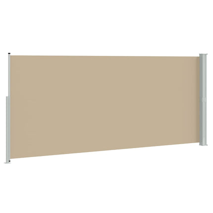 Uittrekbaar Zijscherm Beige 600 X 180 Cm Polyester Antracietkleurig