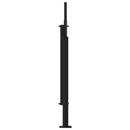 Uittrekbaar Zijscherm 300 X 100 Cm Polyester Grijs