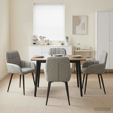 Eettafelstoelen 4 Pcs Fluweel 57 X 50 X 85 Cm