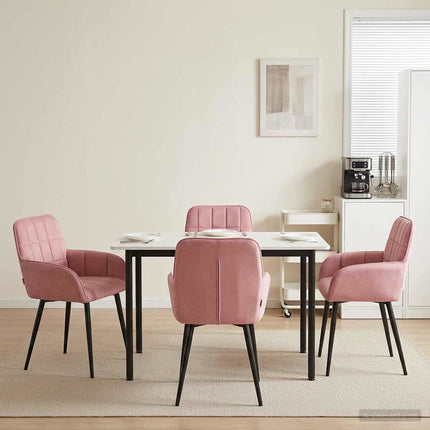 Eettafelstoelen 4 Pcs Fluweel 57 X 50 X 85 Cm