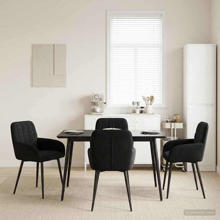 Eettafelstoelen 4 Pcs Fluweel 57 X 50 X 85 Cm