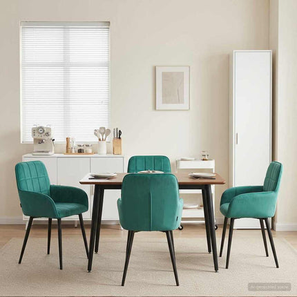 Eettafelstoelen 4 Pcs Fluweel 57 X 50 X 85 Cm