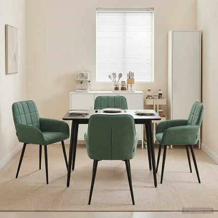 Eettafelstoelen 4 Pcs Fluweel 57 X 50 X 85 Cm