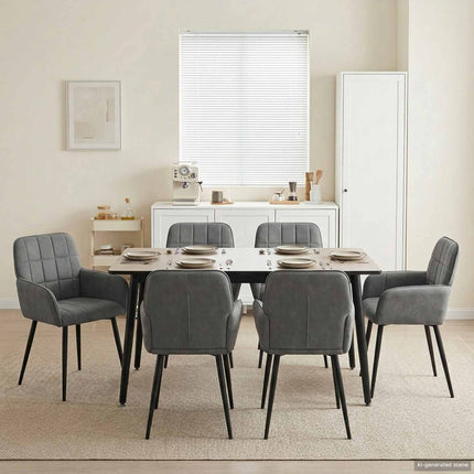 Eettafelstoelen 4 Pcs Fluweel 57 X 50 X 85 Cm