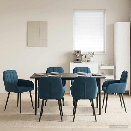 Eettafelstoelen 4 Pcs Fluweel 57 X 50 X 85 Cm
