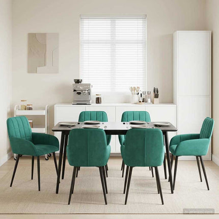 Eettafelstoelen 4 Pcs Fluweel 57 X 50 X 85 Cm