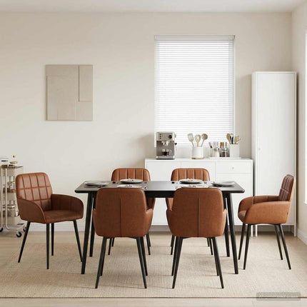Eettafelstoelen 4 Pcs Kunstleer 57 X 50 X 85 Cm