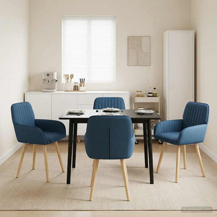 Eettafelstoelen 4 Pcs Stof 56,5 X 50 X 87,5 Cm