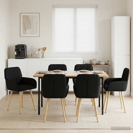 Eettafelstoelen 4 Pcs Stof 56,5 X 50 X 87,5 Cm