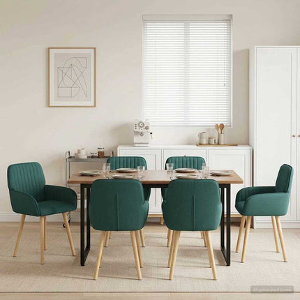 Eettafelstoelen 4 Pcs Stof 56,5 X 50 X 87,5 Cm