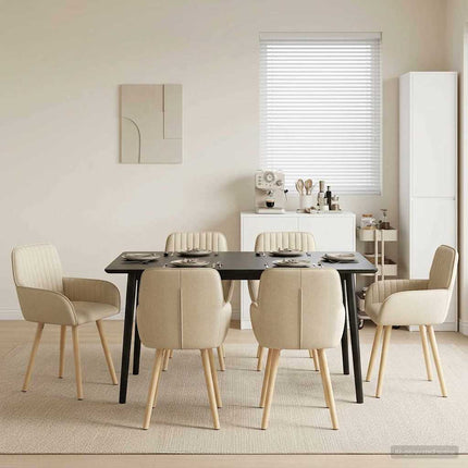 Eettafelstoelen 4 Pcs Stof 56,5 X 50 X 87,5 Cm