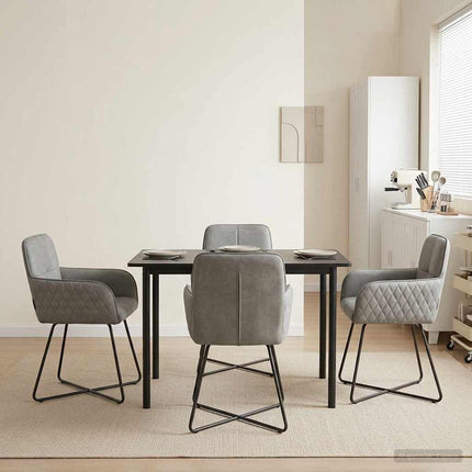 Eettafelstoelen 4 Pcs Fluweel 59 X 56,5 X 86 Cm