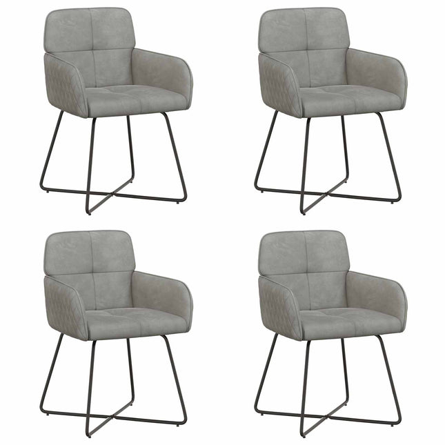 Eettafelstoelen 4 Pcs Fluweel 59 X 56,5 X 86 Cm