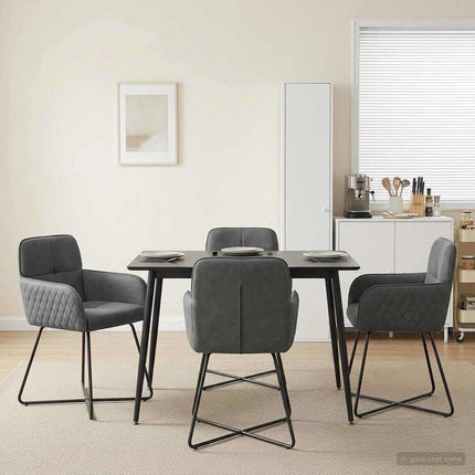 Eettafelstoelen 4 Pcs Fluweel 59 X 56,5 X 86 Cm