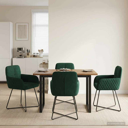Eettafelstoelen 4 Pcs Fluweel 59 X 56,5 X 86 Cm