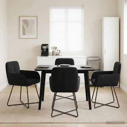 Eettafelstoelen 4 Pcs Fluweel 59 X 56,5 X 86 Cm