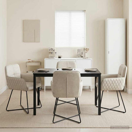 Eettafelstoelen 4 Pcs Fluweel 59 X 56,5 X 86 Cm