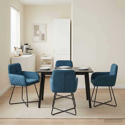Eettafelstoelen 4 Pcs Fluweel 59 X 56,5 X 86 Cm