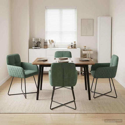 Eettafelstoelen 4 Pcs Fluweel 59 X 56,5 X 86 Cm