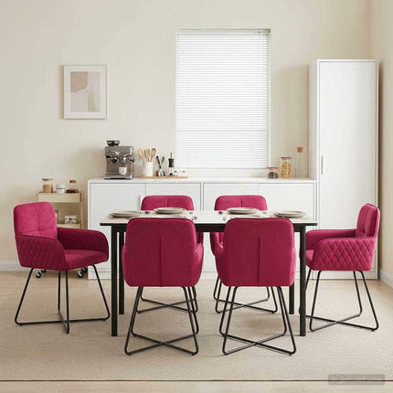 Eettafelstoelen 4 Pcs Fluweel 59 X 56,5 X 86 Cm