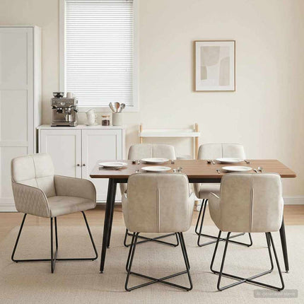 Eettafelstoelen 4 Pcs Fluweel 59 X 56,5 X 86 Cm