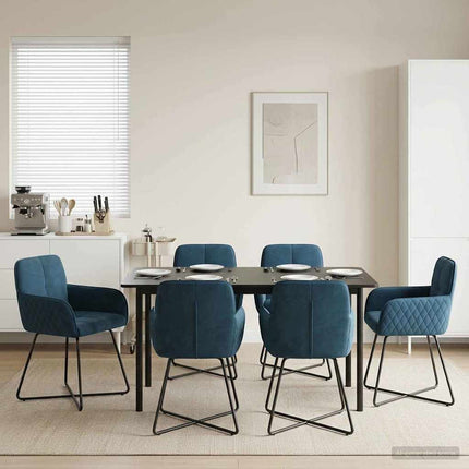 Eettafelstoelen 4 Pcs Fluweel 59 X 56,5 X 86 Cm