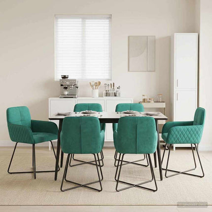 Eettafelstoelen 4 Pcs Fluweel 59 X 56,5 X 86 Cm