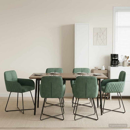 Eettafelstoelen 4 Pcs Fluweel 59 X 56,5 X 86 Cm