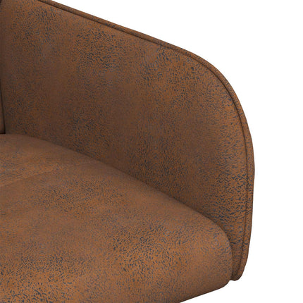 Eettafelstoelen 4 Pcs Nep Suede Leer 59 X 56,5 X 85 Cm